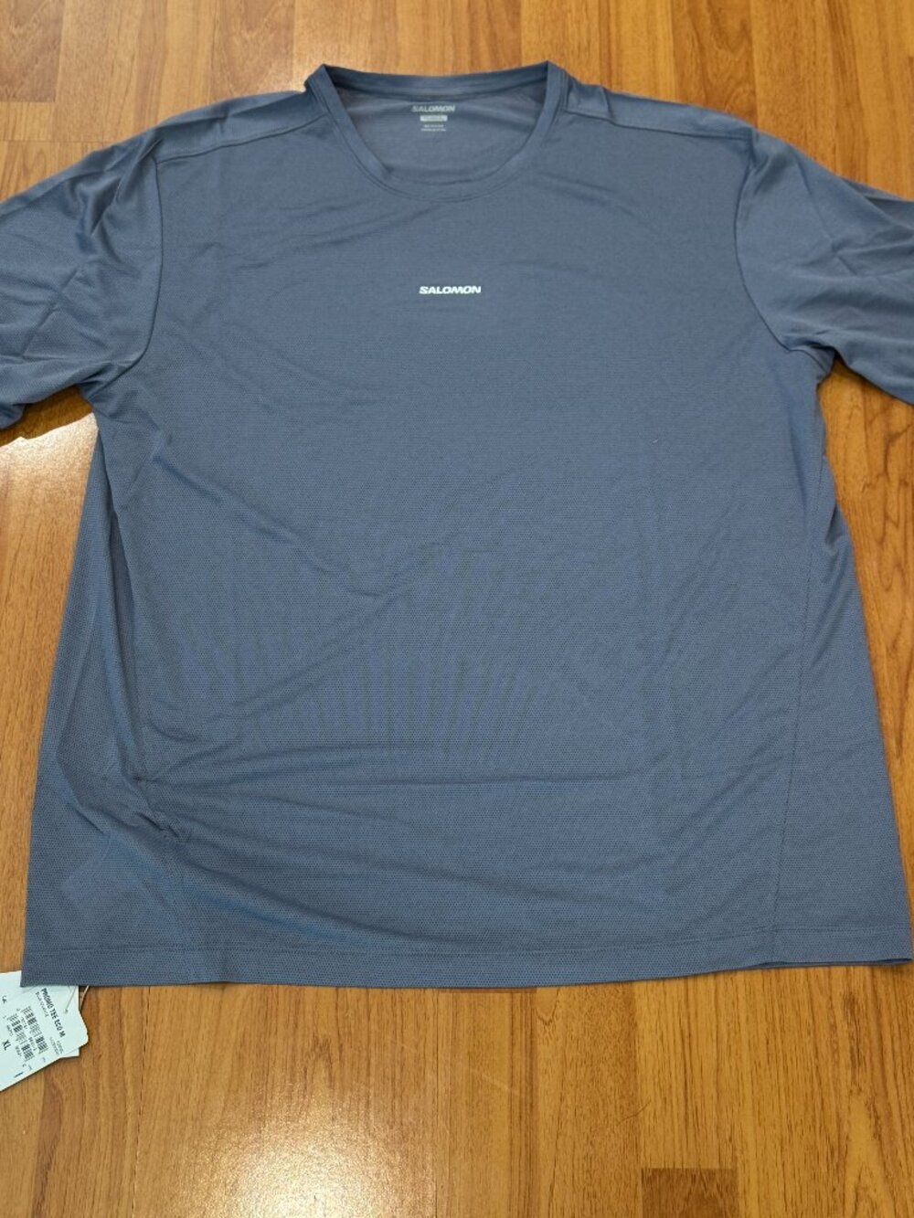Salomon Trail Running Promo Tee Eco T-Shirt Men's XL Blue Granite Brand New